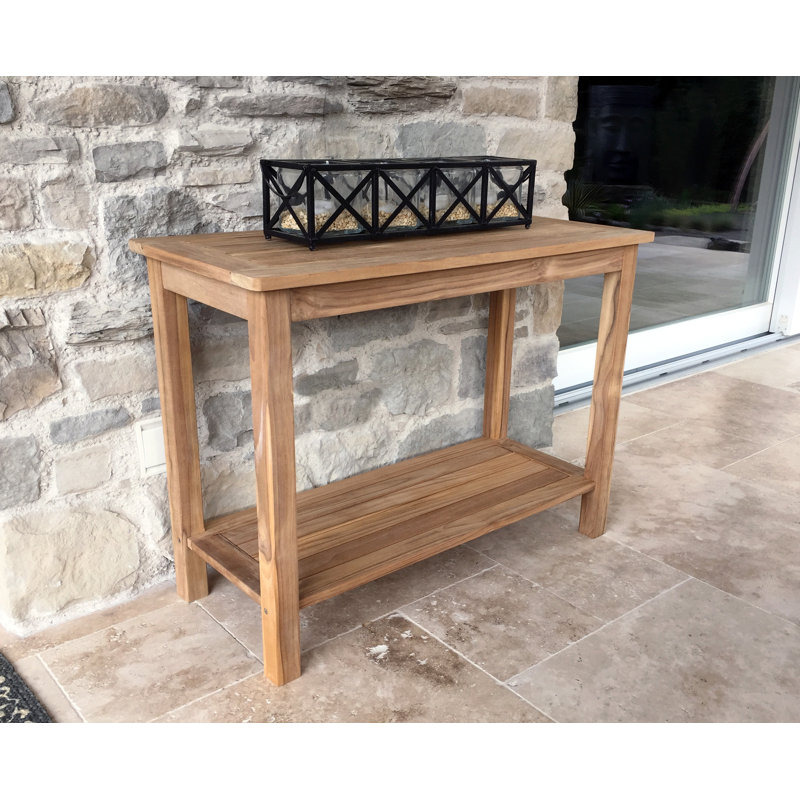 Sol 72 Outdoor Funk Teak Console Table Wayfair.co.uk